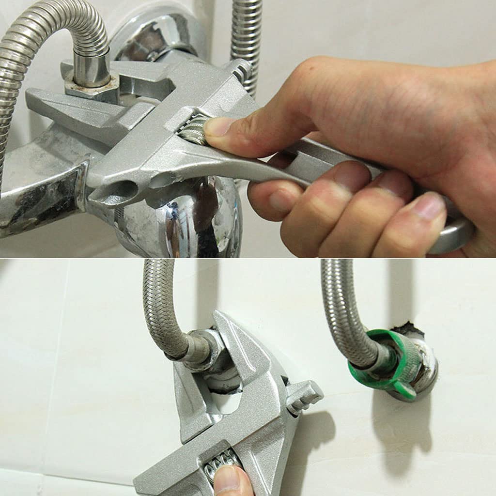 Llave,Llave ajustable,Llave inglesa,Llave ajustable de boca ancha,Llave ajustable,Llaves de cambio,Llave de correa,Para reparaciones en el hogar,Apretar o aflojar tuercas y pernos,Herramientas de br