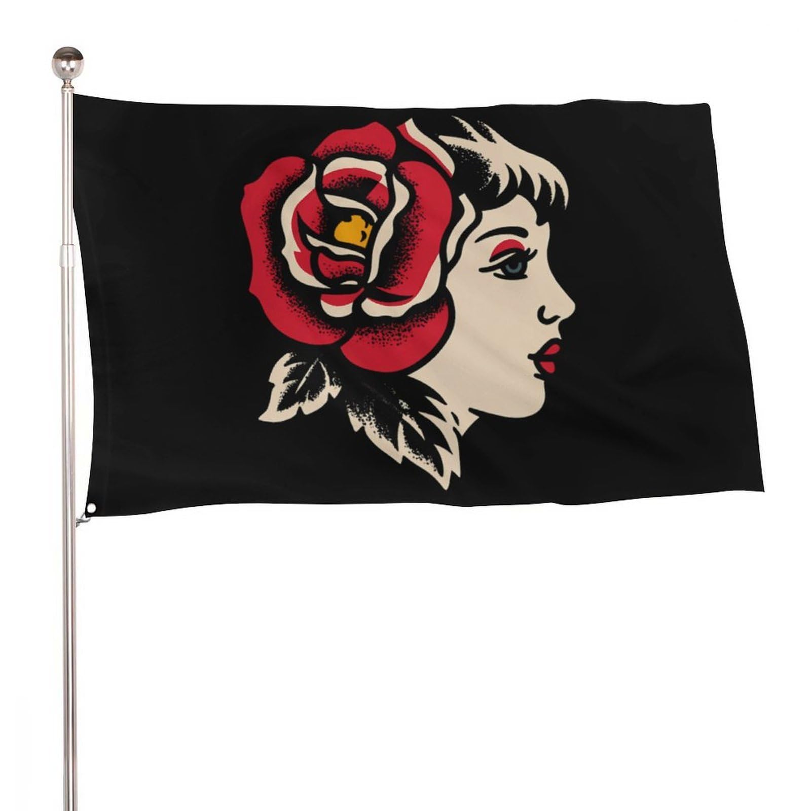 Bandera de tatuaje tradicional clásico decorativa para jardín y eventos en patio