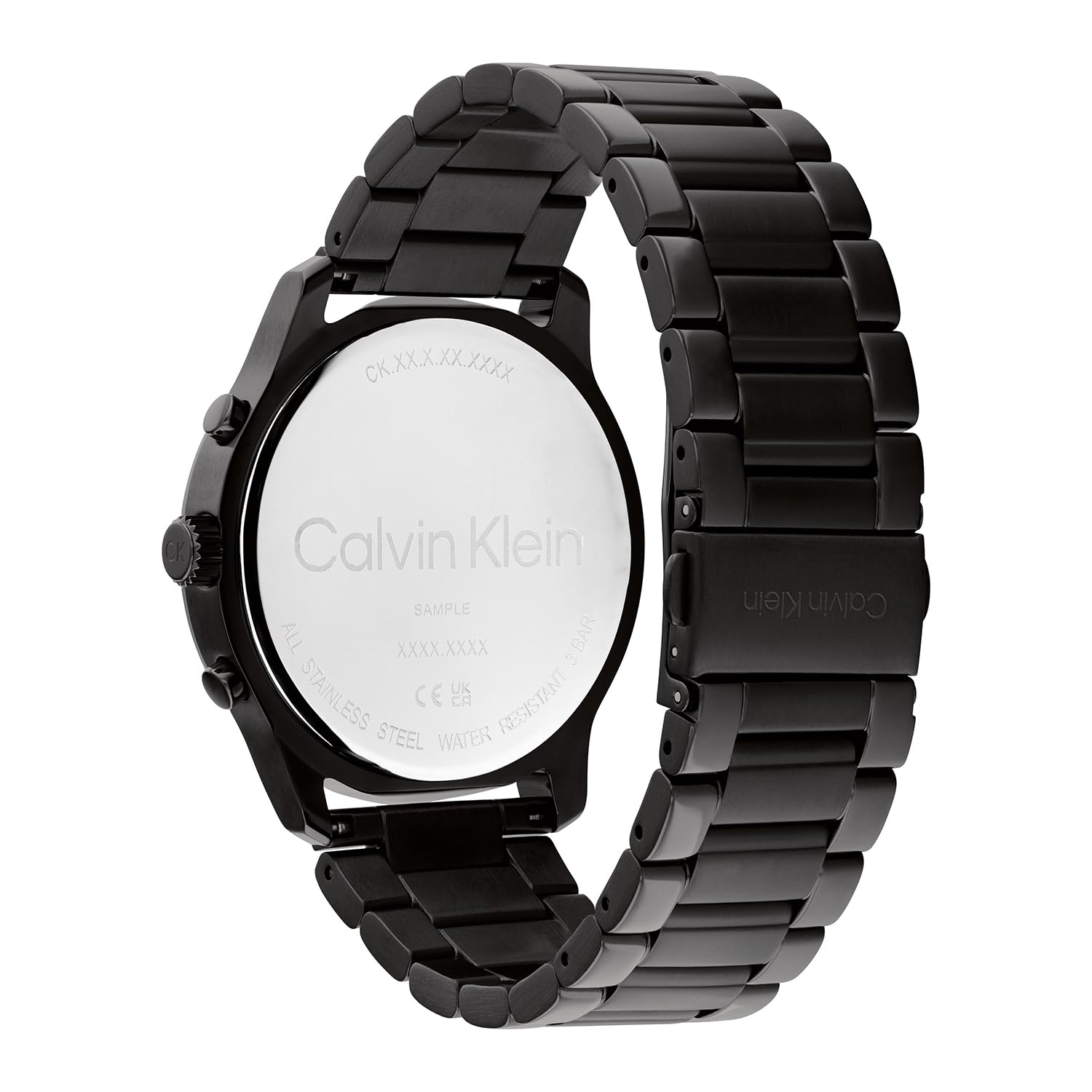 Calvin Klein Orologio analogico multifunzione al quarzo da uomo con cinturino in acciaio inossidabile o in pelle