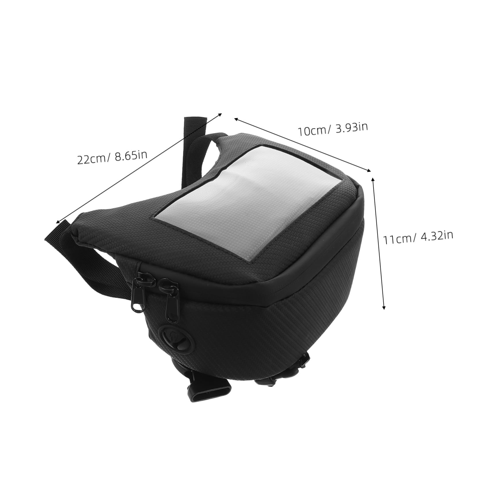 Borsa da Manubrio per Scooter e Moto in Pu Nero