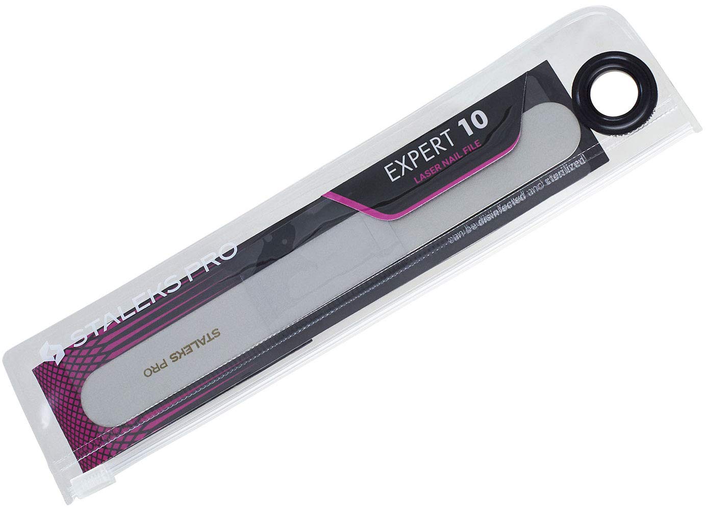 STALEKS PRO Expert 10 Lazer Tırnak Törpüsü (165 mm Genişliğinde Düz) - Çift Sertlikli Paslanmaz Çelik Manikür ve Pedikür Aleti