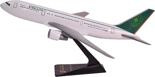 Flight Miniatures Eva Air 767-300 Escala 1200 - Modelo de avión de plástico a presión - Réplica coleccionable de la pieza de avión Eva Air -
