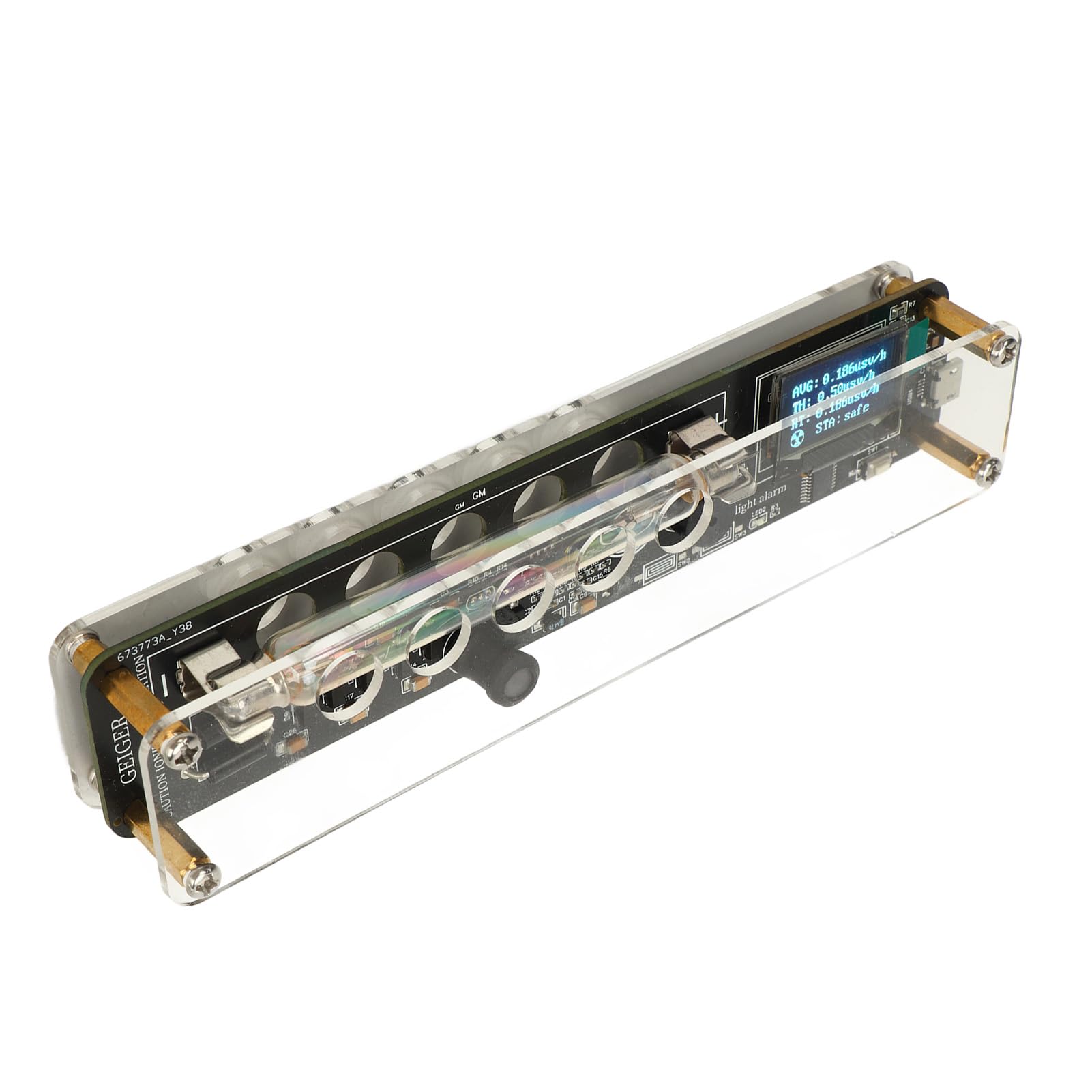 Tragbares USB-Strahlungsdetektor-Digitaldosimeter mit Ton- und Lichtanzeige