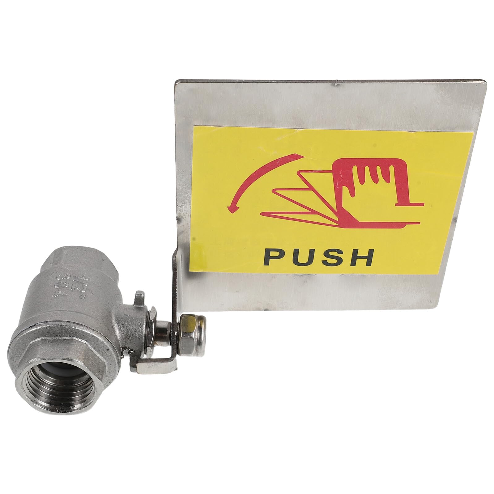NUOBESTY Valve D'arrêt pour Station de Lavage Oculaire Mural Filetage Femelle 1/2 Pouce Dn15 20mm en Métal Résistant Haute Pression Poignée Ergonomique Adaptée aux Ateliers Automobiles
