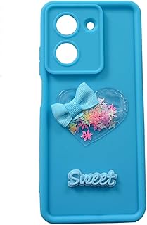 جراب حماية سيليكون مضاد للصدمات مع حماية للكاميرا ومزين بتصميم على شكل قلب بتصميم ثلاثي الأبعاد متوافق مع موبايل ريدمي A5، تصميم 4