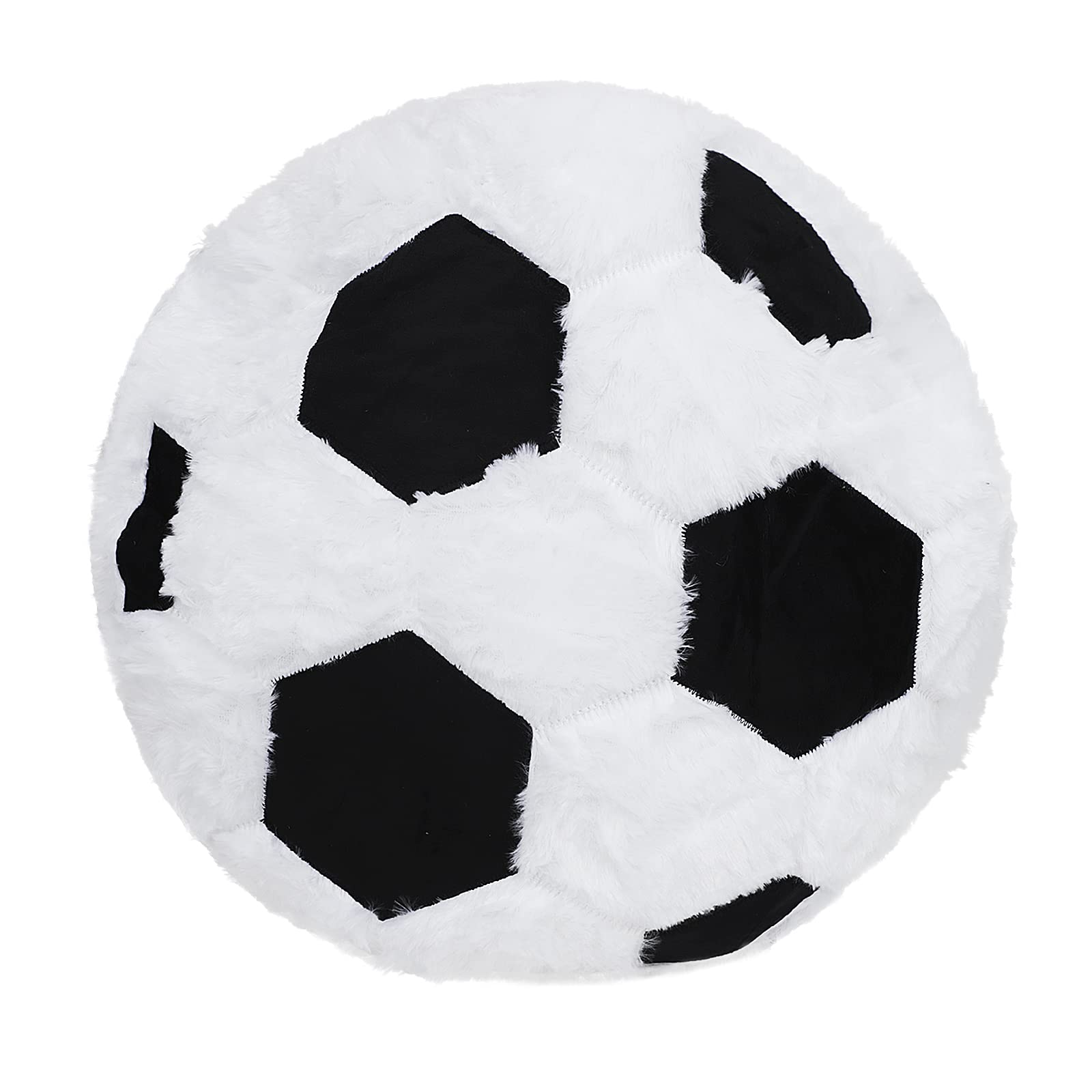 IPENNY Plush Football/Basketball Cushion 1:1 Realistic Stuffed Soft Soccer Ball Size 5 Fluffy Football Squishy Pillows Sleeping Hugging Pillow Gift for Adult Sports Fans (Football-flat cushion)