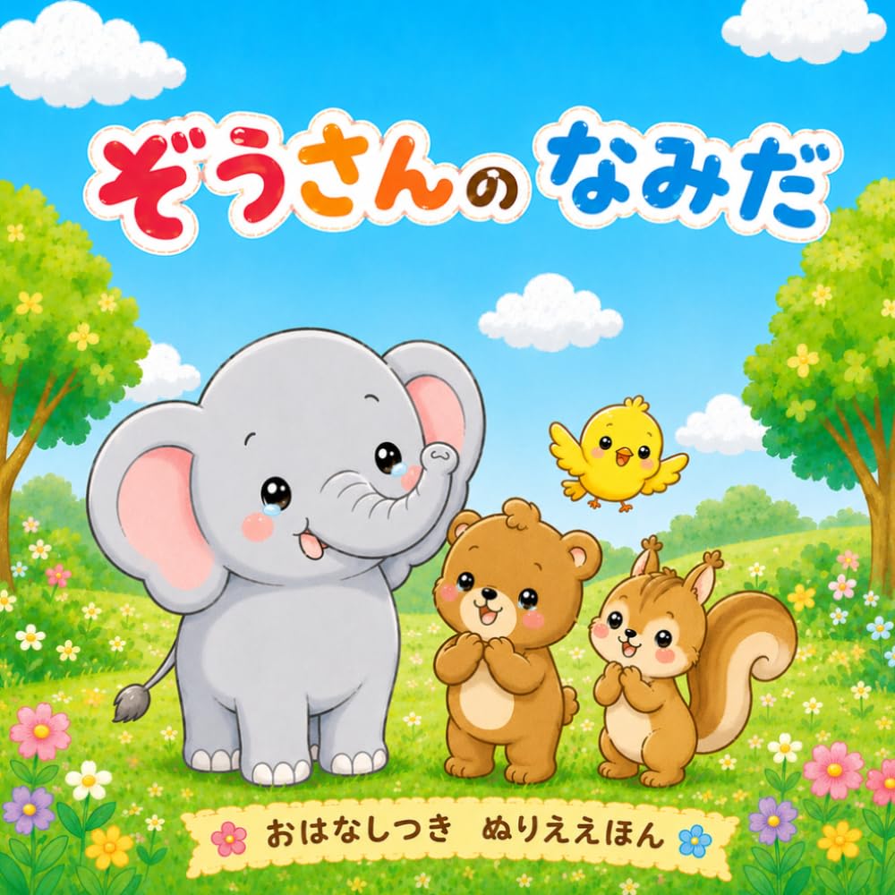 ぞうさんの　なみだ: おはなしつき　ぬりええほん（3～5歳・知育） (よんで　ぬれる！　ぬりええほん)