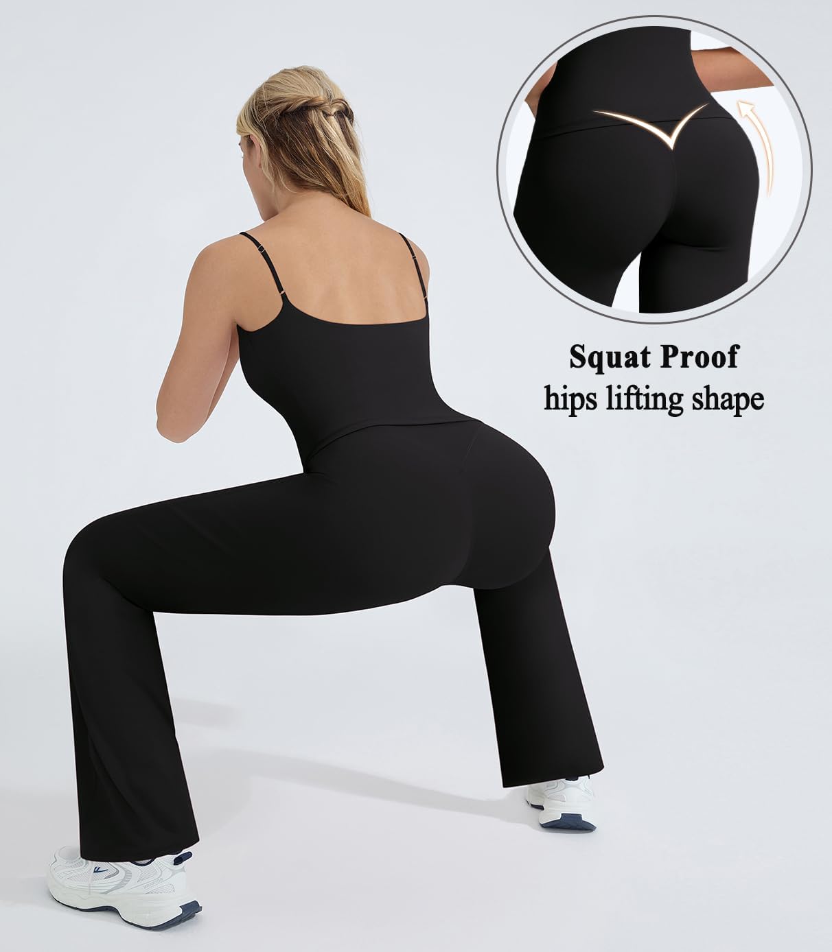 OMKAGI Workout Sets for Women Padded Tank Tops Matching Straight Leg Yoga Outfits - Image 4