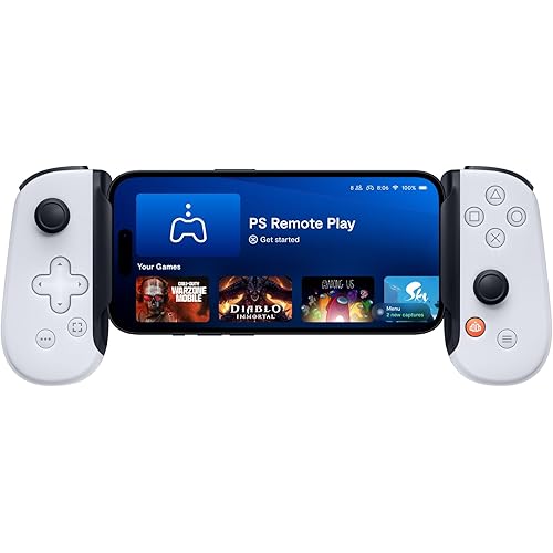 BACKBONE One Mobile Gaming Controller (PlayStation Edition), USB-C Phone Controller for Android & iPhone 15/16/17 Series, 2nd Gen, Play Xbox, Fortnite, Call of Duty, With 3-Months Apple Arcade Access