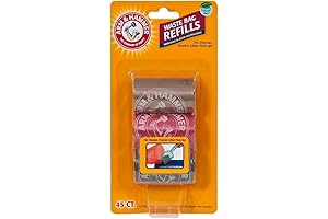 arm & hammer premium cat litter scoop waste bag refills (3ct)