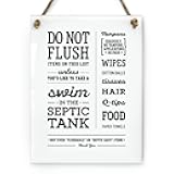Reilly Originals Funny Septic System Designer Bathroom Sign ~ Wanna take a swim in the Septic Tank? ~ Ready to Hang ~ Premium Finish, Durable