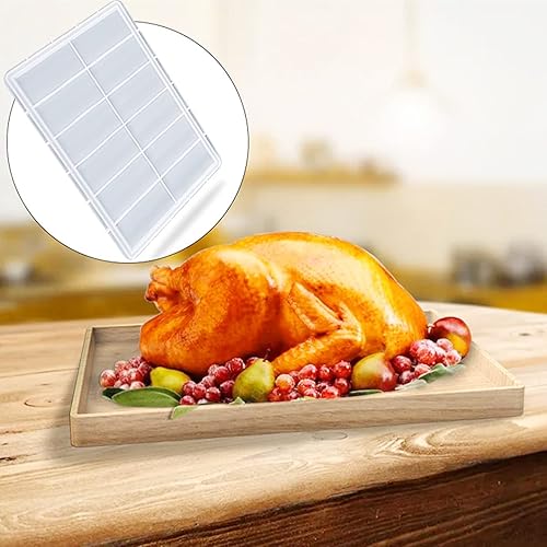 Miniatura 8 de Rolin Roly Moldes rectangulares grandes de resina para bandeja de silicona, molde de fundición, molde de epoxi para plato de bricolaje, soporte de