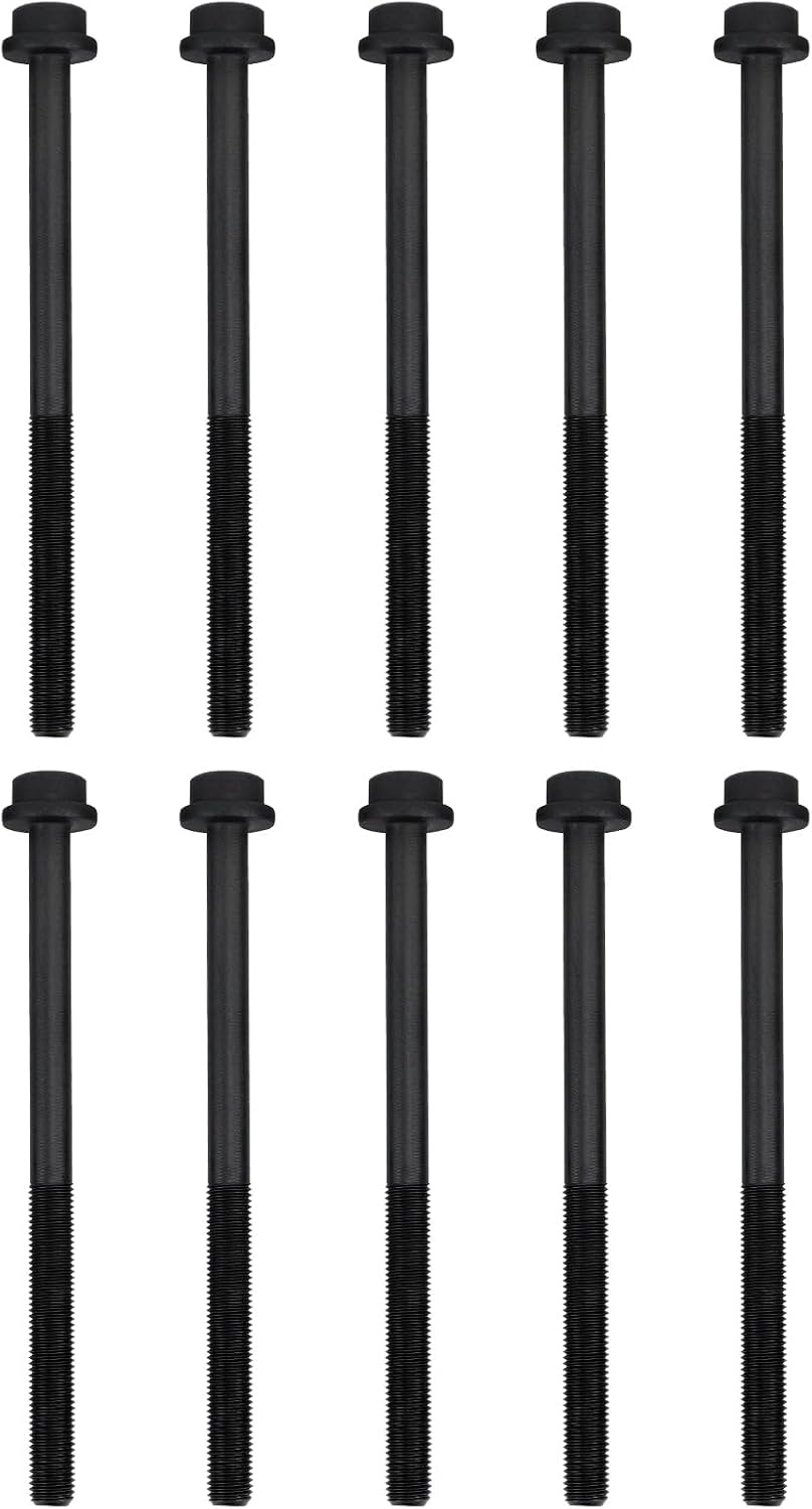 MPLUS ES72207 Head Bolt Set Compatible with 01-12 for Ford/Mazda 3 5 6 /for Mercury 2.0L 2.3L DOHC 16V MZR