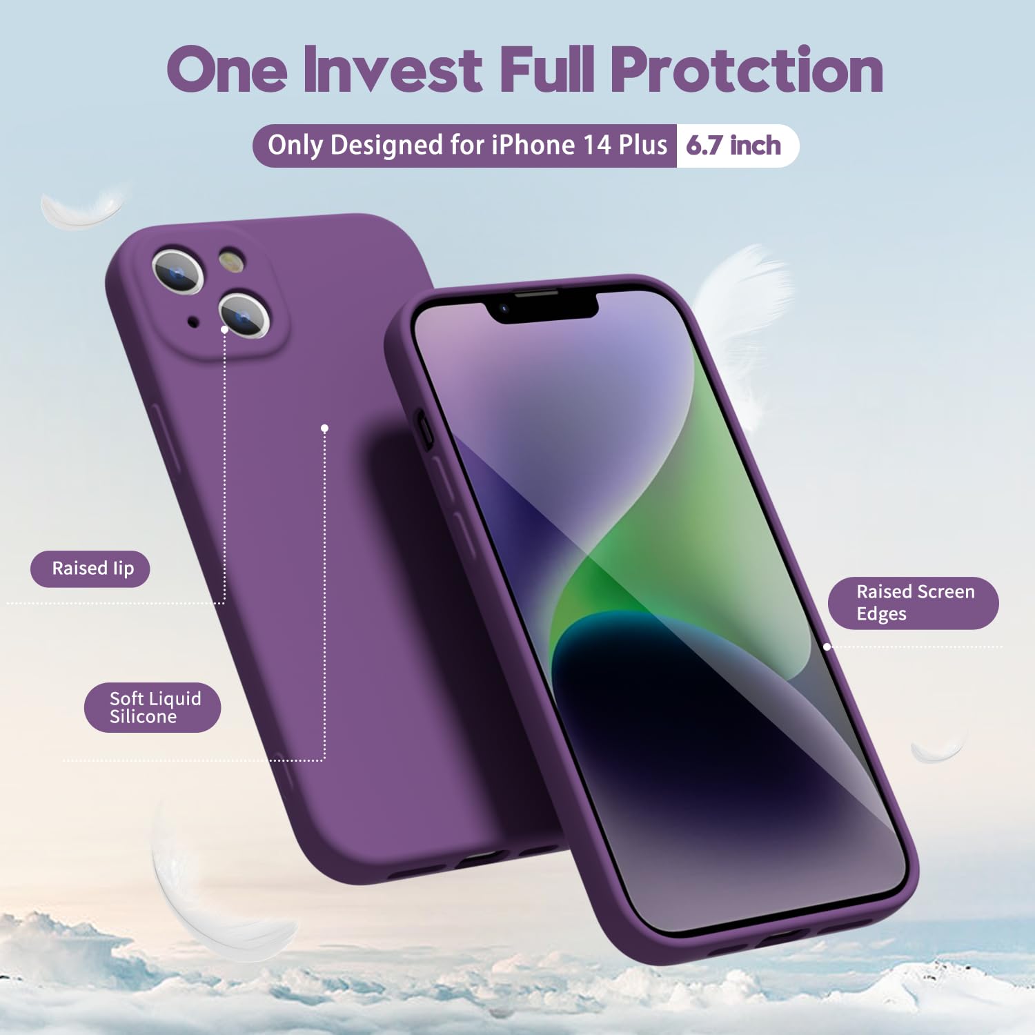oakxco for iPhone 16 Pro Max Case Liquid Silicone, Soft Rubber Gel Elegant Aesthetic Basic Simple Cover, Cute Thin Slim TPU Matte Solid Color Plain Smooth Case for Women Girl, Light Pink — view 198
