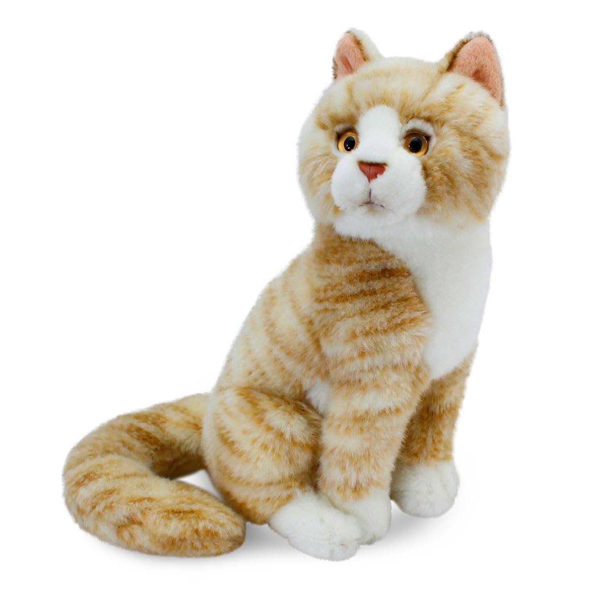 Animals Of The World Oturan Kedi Peluş Oyuncak, Bej, 22cm