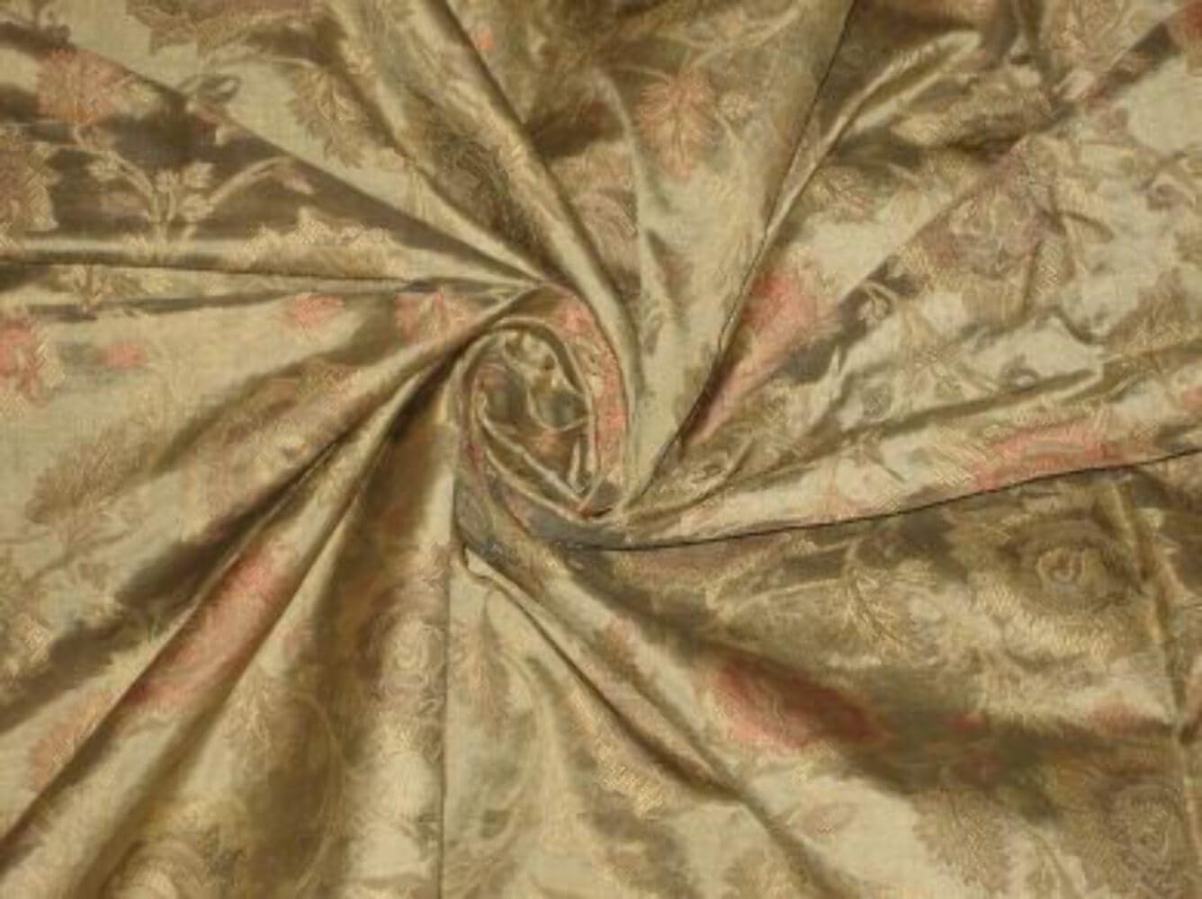 Brocart de soie dorée 44 pouces idéal pour vos tenues de mariage - 8
