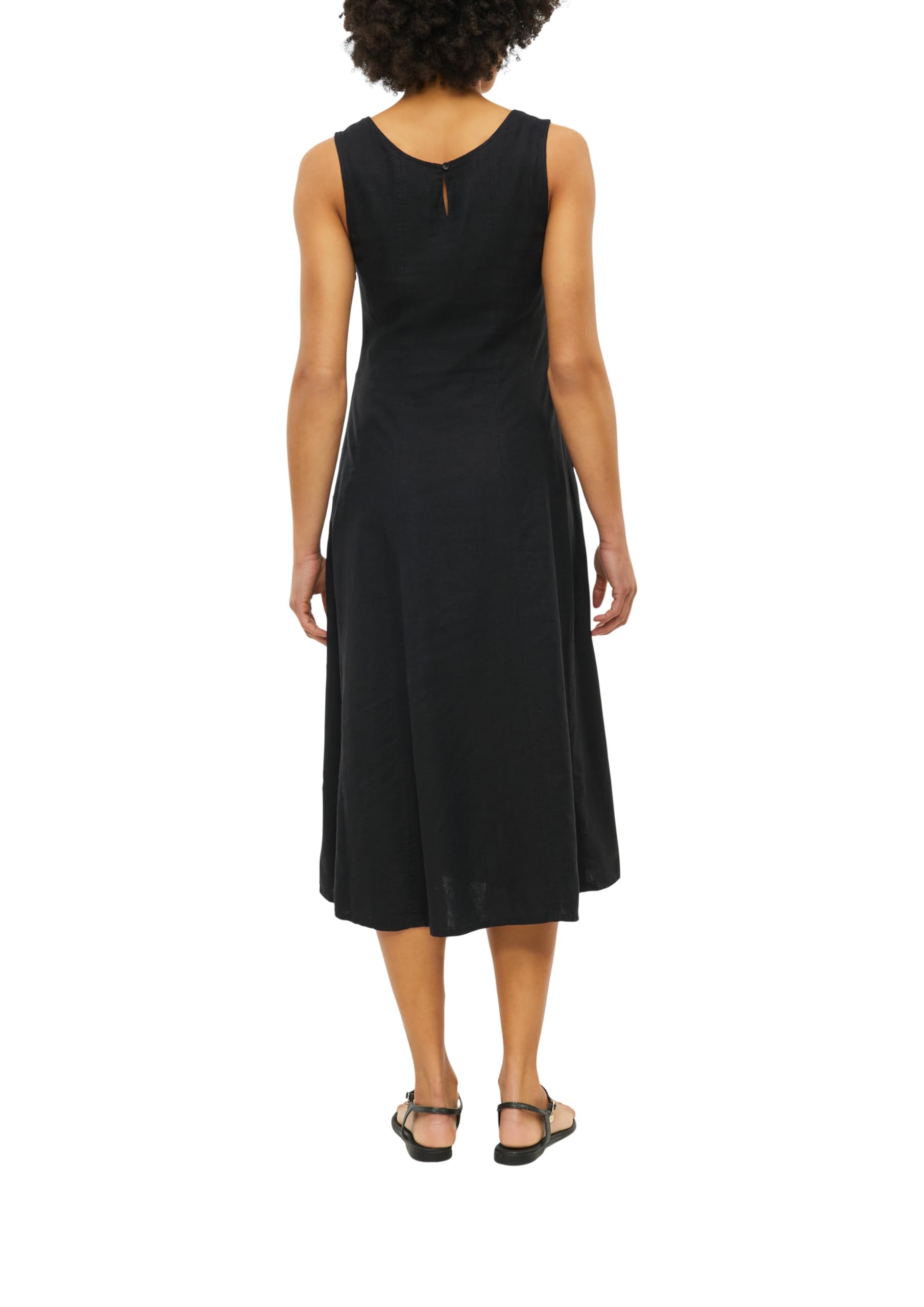 s.Oliver Damen 2179242 Midi Kleid aus Leinenmix (1er Pack)