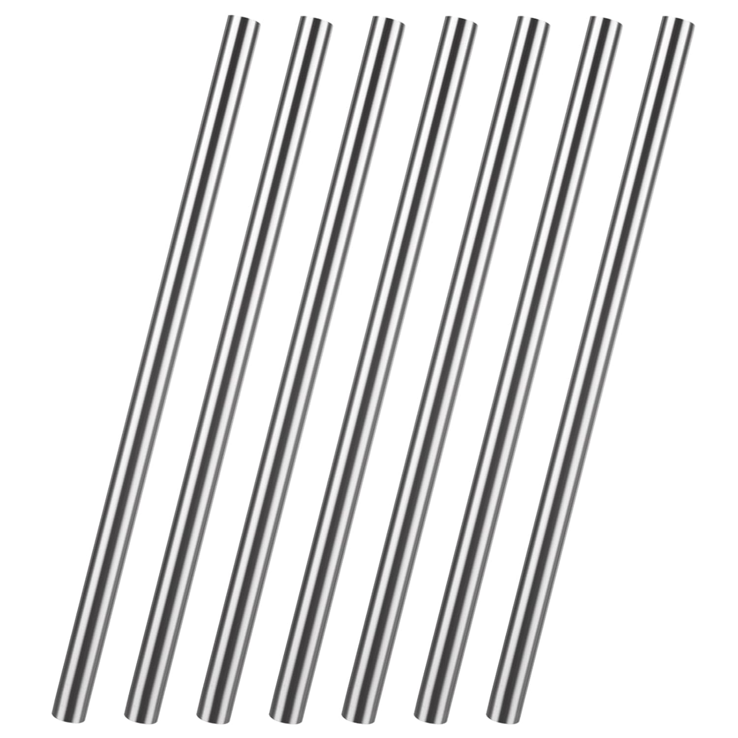 6PCS 304 Stainless Steel Round Rod, 10" x1/2"(0.495") Stainless Steel Rods for Craft, 12.7mm x 254mm Metal Solid Shaft Rods, Lathe Bar Stock for Industry, Metal Working, DIY Projects
