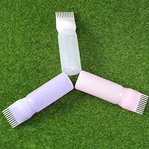 Luxshiny 3 Pecas Frasco Aplicador De Tintura De Cabelo Squeeze Garrafa Para Óleo De Cabelo Frasco Ap