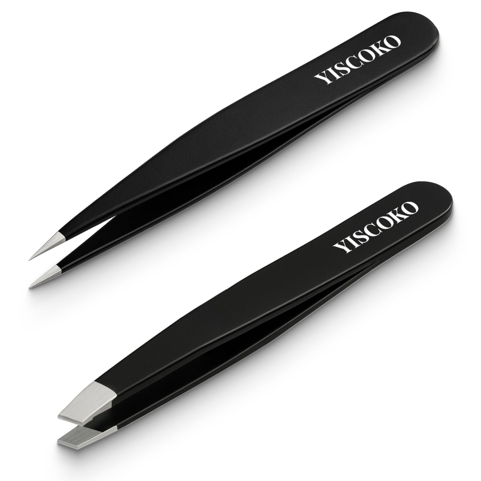 YISCOKO Professional Tweezers for Facial Hair Women Stainless Steel Eyebrow