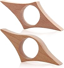 Page Marker 2 Pieces Natural Beech Thumb Page Holder Book Page Holder Book Holder Reading Accessory for Book Lover Readers Book Lovers Book Accessories Reader Gadgets