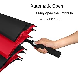 ACEIken Golf Umbrella Large 62 Inch Automatic Open Golf Umbrella Extra Large Oversize Double Canopy Vented Umbrella Windproof Waterproof for Men and Women
