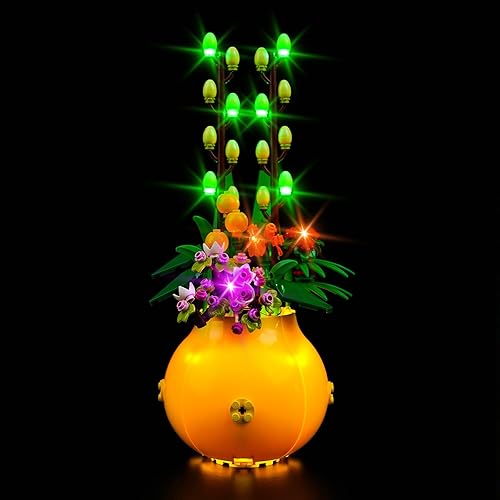 VONADO Kit de luz LED para maceta Lego 40588 (solo luces, sin modelos) Juego de iluminación creativa Accesorios compatibles con Lego 40588 Juego de