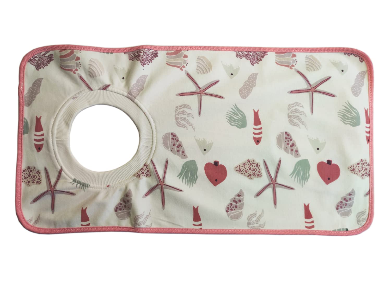 NOVAGO Lot de 2 Grands Bavoirs bébé et Maternelle évolutif 100% Coton Super Confort et Doux, col élastique Facile a Enfiler, Poche de Rangement