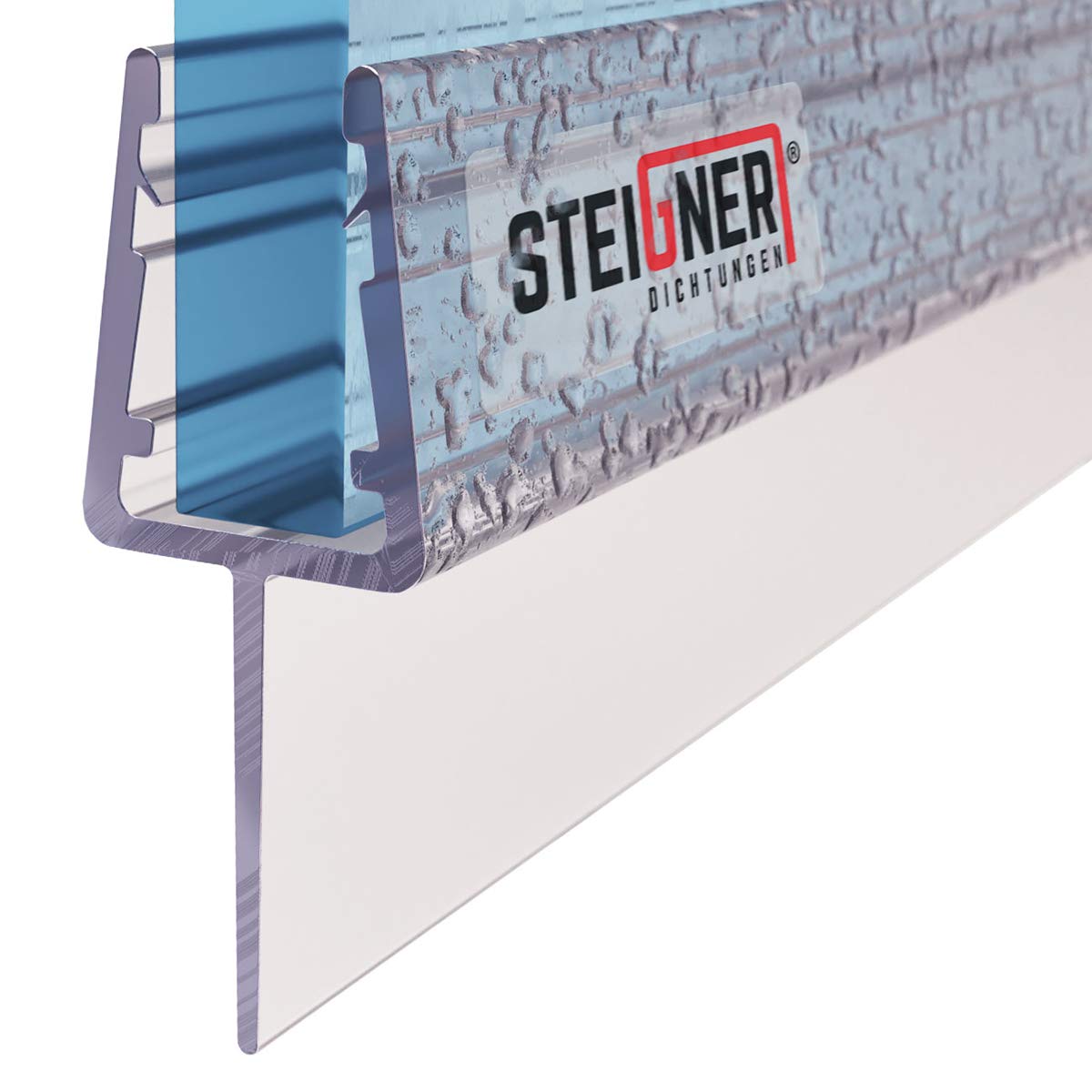 Joint De Douche Steigner UK08 - PVC Tout Droit - Épaisseur Verre 6/7/8 Mm - Neuf