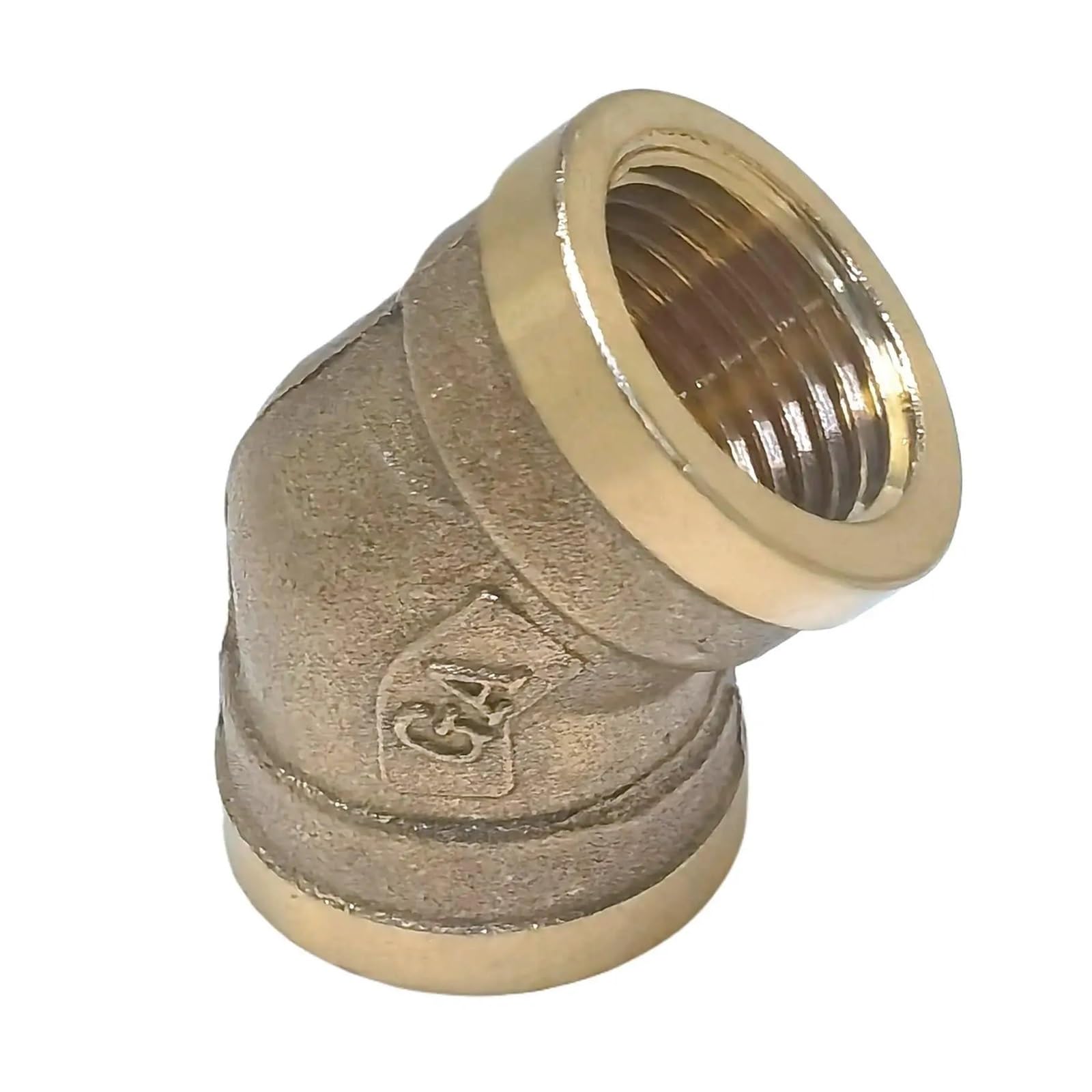 MQXFCZUX 1/2" BSP Female Thread 45 Degree Elbow Brass Pipe Fitting Connector Coupler MQXFCZUX
