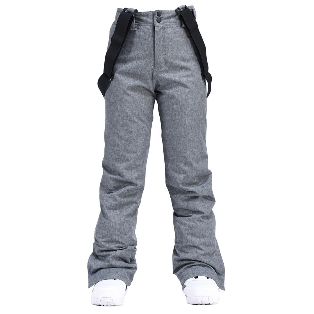 Suwequest Pantaloni da sci alpino, da uomo e da donna, invernali, per sport all'aria aperta, caldi e antivento