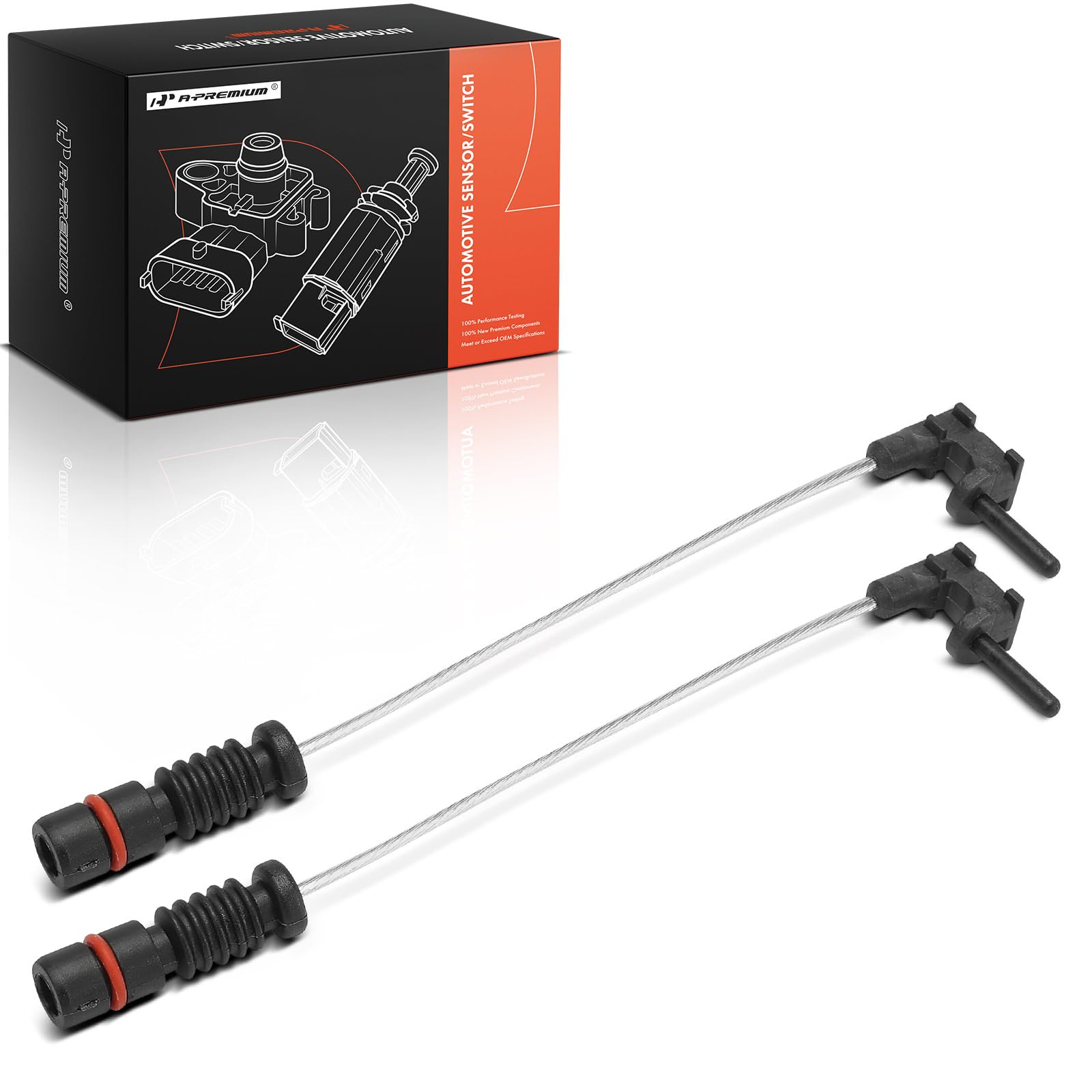 A-Premium Front or Rear Driver and Passenger Brake Pad Wear Sensor Compatible with Mercedes-Benz W163 Series ML500 2002-2005, ML55 AMG 2000, 2-PC Set - Replace# 1635401717-image-37