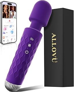 Vibrator Sex Toys Wand Massager - Allovü G spot Clitoral Vibrators, USB Rechargeable Vibrating Dildo for Anal Clitoral Nipple, 10 Vibration Waterproof Adult Sex Toy for Women Men Couples Nipple Weight
