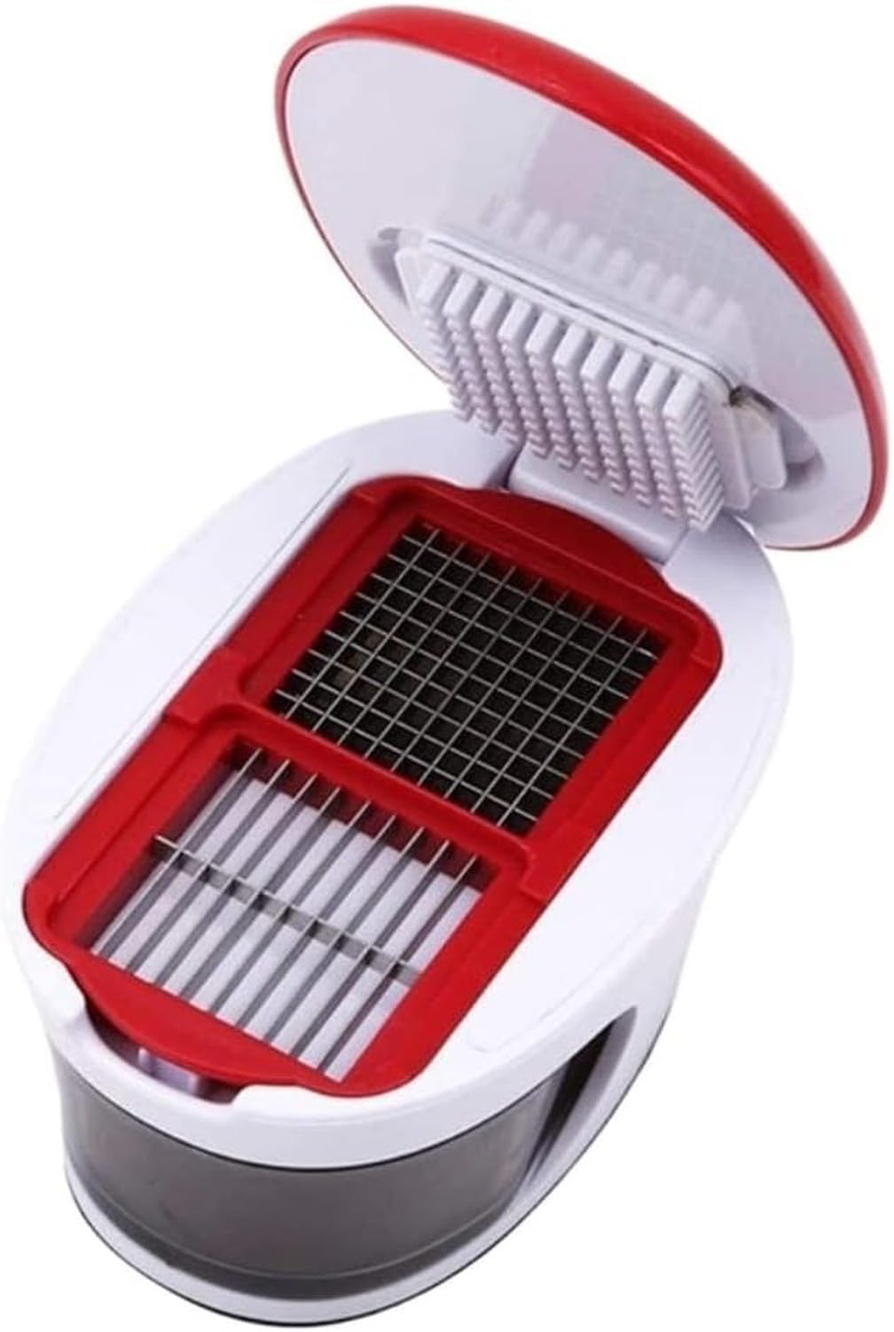 XIUNYIE Stainless Steel Garlic Press Crusher and Mincer for Ginger Vegetable Slicer Kitchen Gadget No Mess No Flying Cloves Durable, a, 12 * 8 * 7.5cm