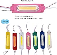 Vista 6 de YSY Luces LED para escaparates para exteriores, módulo de luz COB, luces LED con cinta adhesiva, impermeable, luz de ventana para tienda