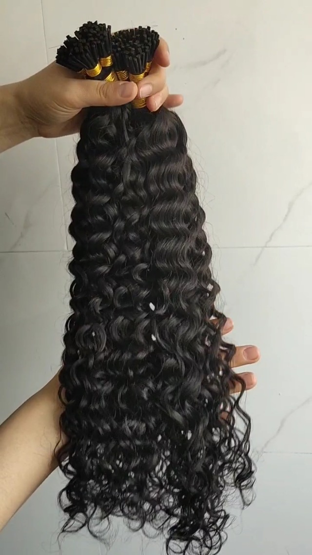 Amazon.com : RHEANNA I Tip Hair Extensions Human Hair Jerry Curl