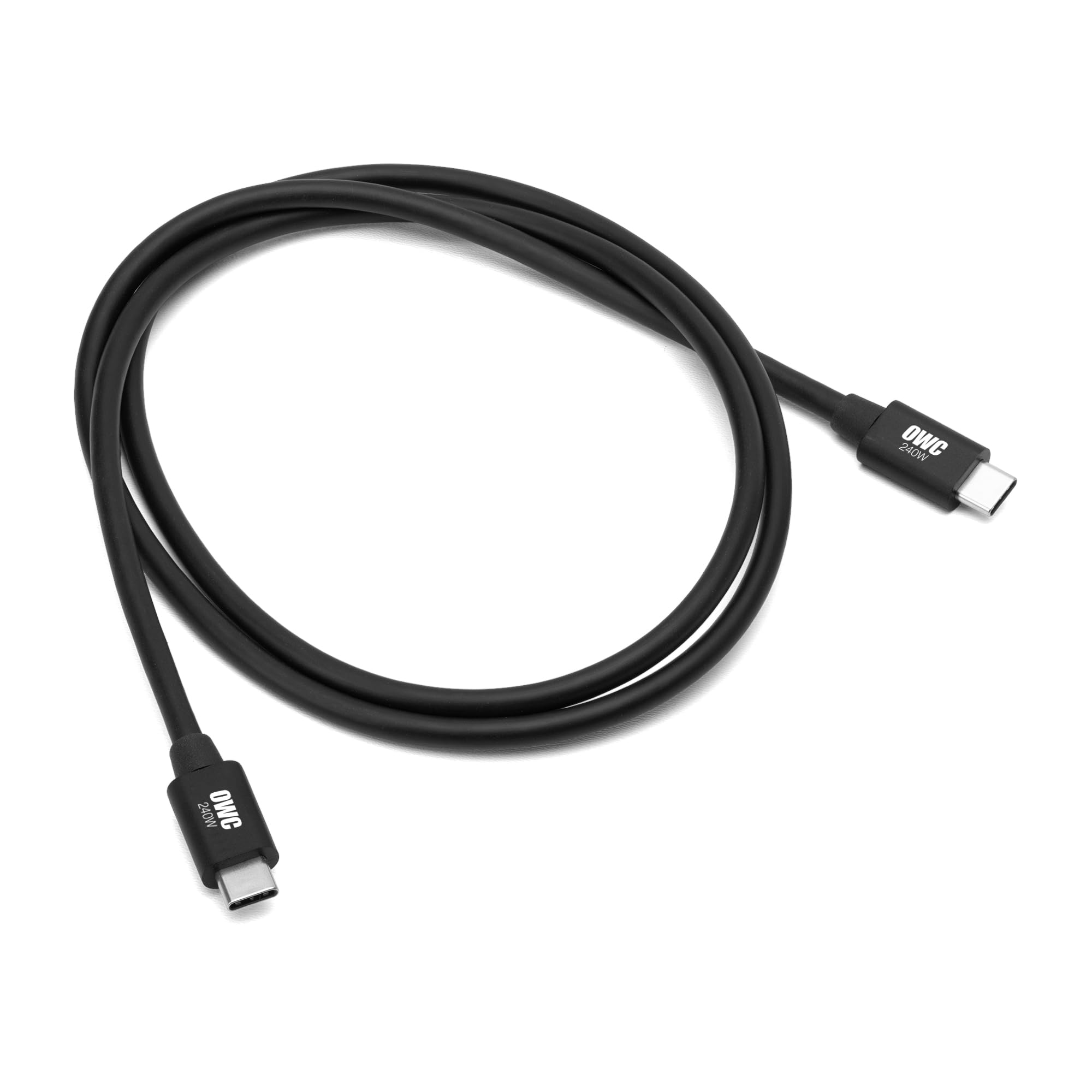 OWC Thunderbolt 5 (USB-C) Cable, 3.9 ft (1.0 m), 240W Power Supply, Thunderbolt 4, Thunderbolt 3 (1.0 M)
