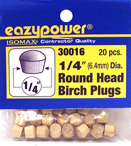 Image of Eazypower 30016 1 /4 inch Round Head Plugs (20 Piece)