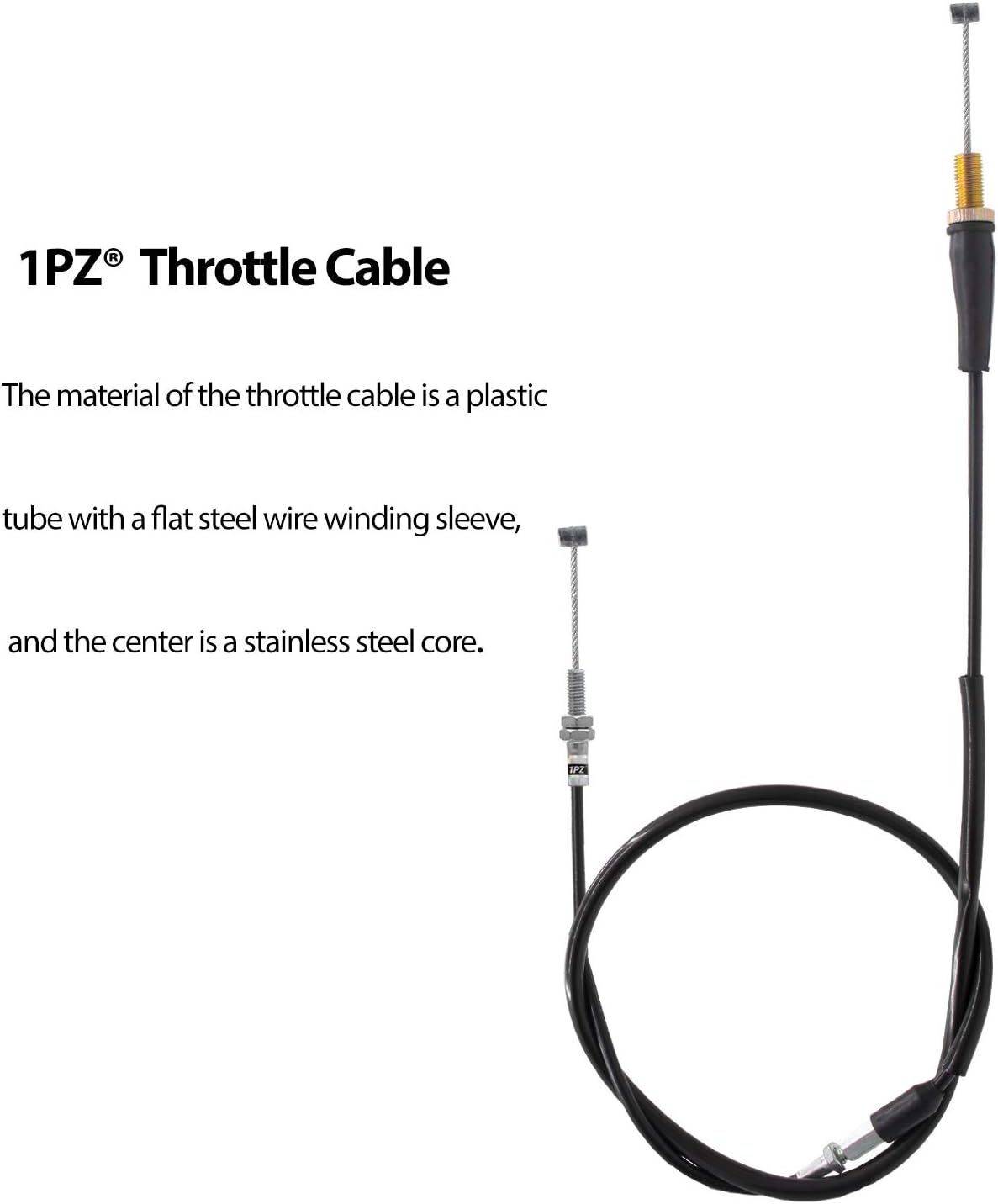 1PZ LT3-C01 Throttle Cable Replacement for Honda FourTrax 300 TRX300 TRX 300 FW 1988 1989 1990 1991 1992 1993 1994 1995 1996 1997 1998 1999 2000 17910-HC4-000 17910-HC5-970