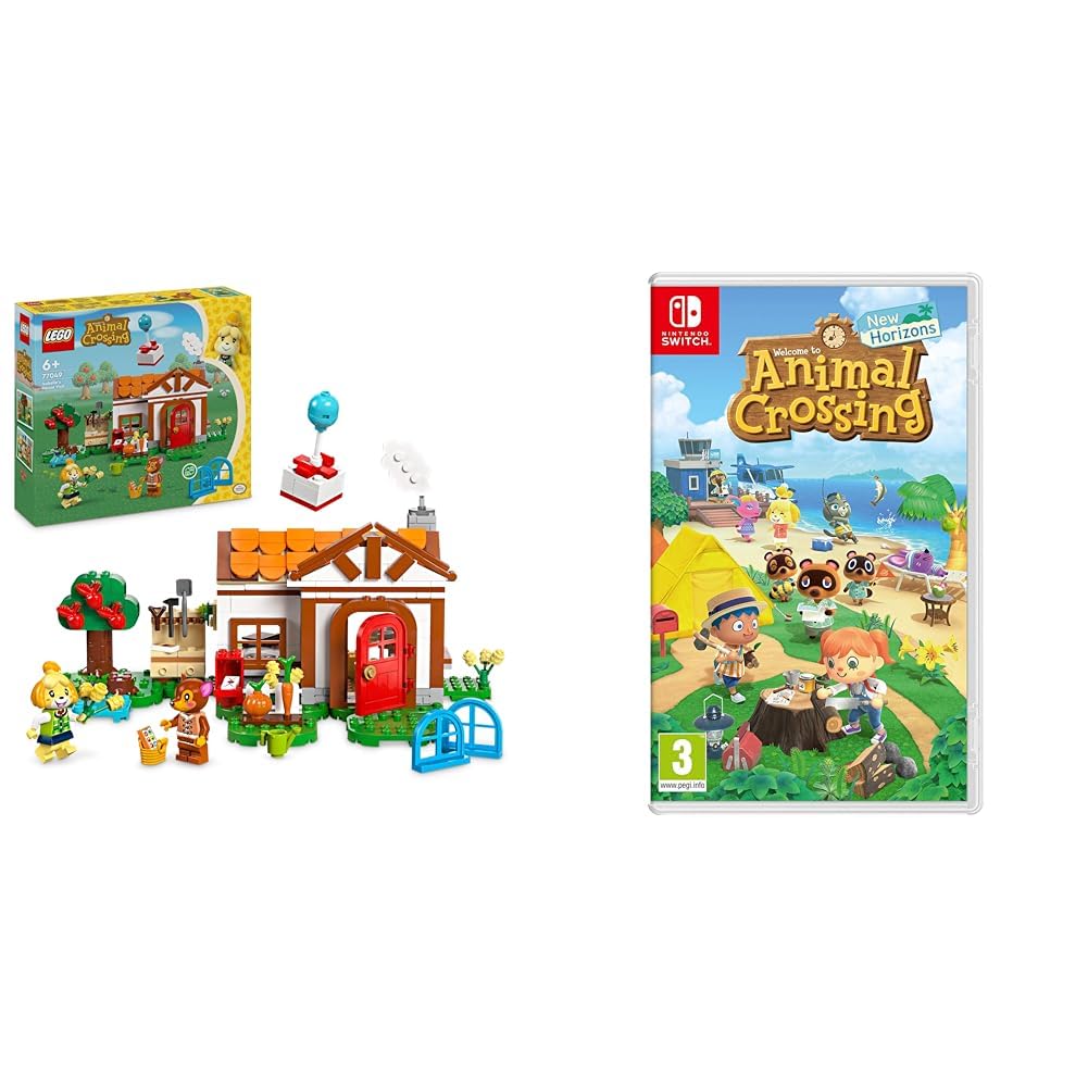 LEGO Animal Crossing Benvenuta, Fuffi! Casa Giocattolo da Costruire & Nintendo Animal Crossing: New Horizons - Versione su scheda