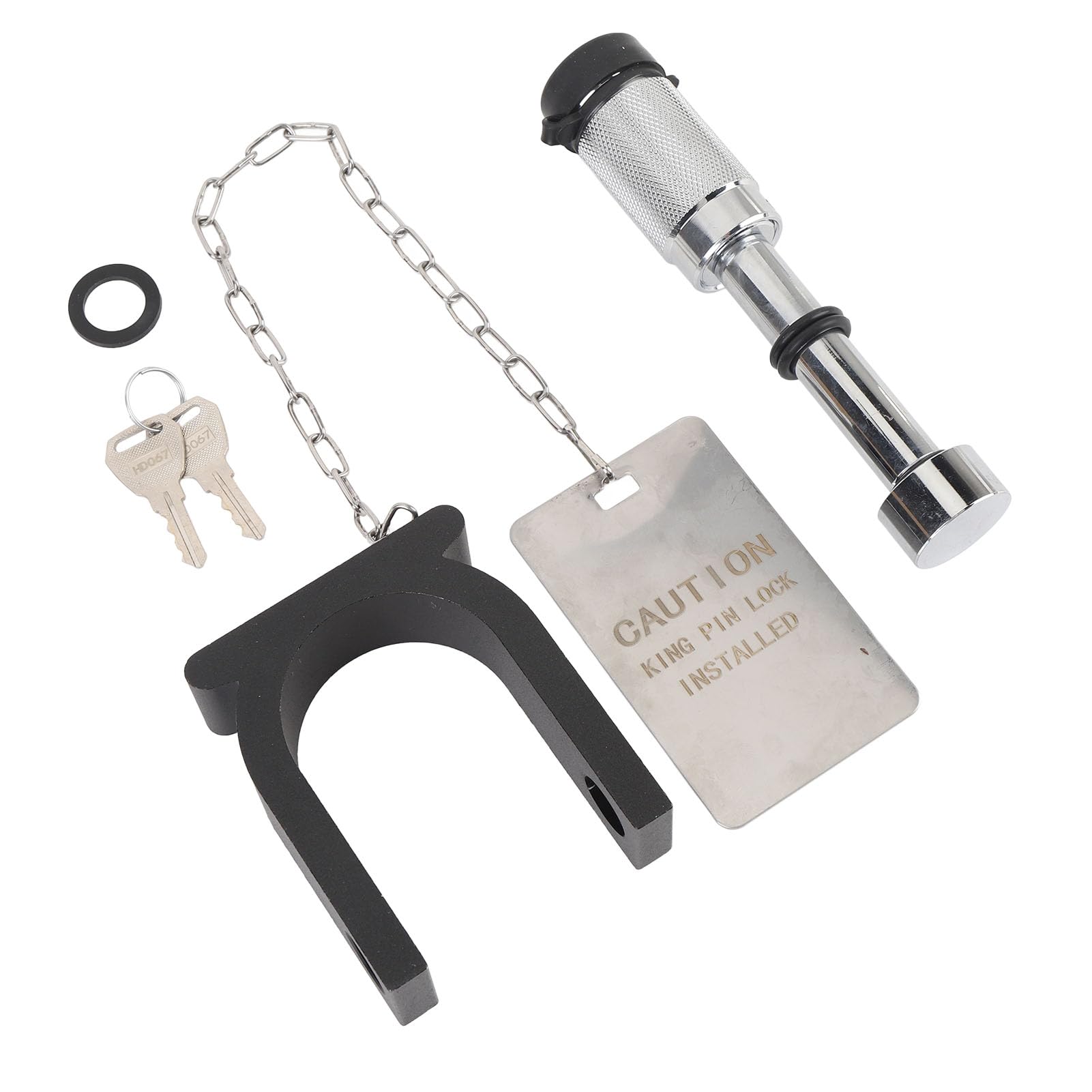 Cerradura de Quinta Rueda para Remolque King Pin Lock Cerradura de Seguridad para Remolque Acero Aluminio Protección Antirrobo Apertura 2 Pulgadas Sello Resistente Al Agua con