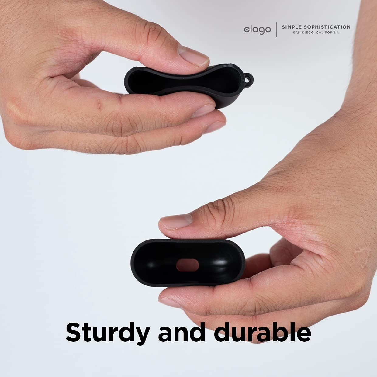 elago Liquid Hybrid Case Compatible with AirPods 3rd Generation Case - Compatible with AirPods 3 Case Cover, Triple Layer Protection, Wireless Charging, Shock Resistant, Easily Cleaned (Stone)