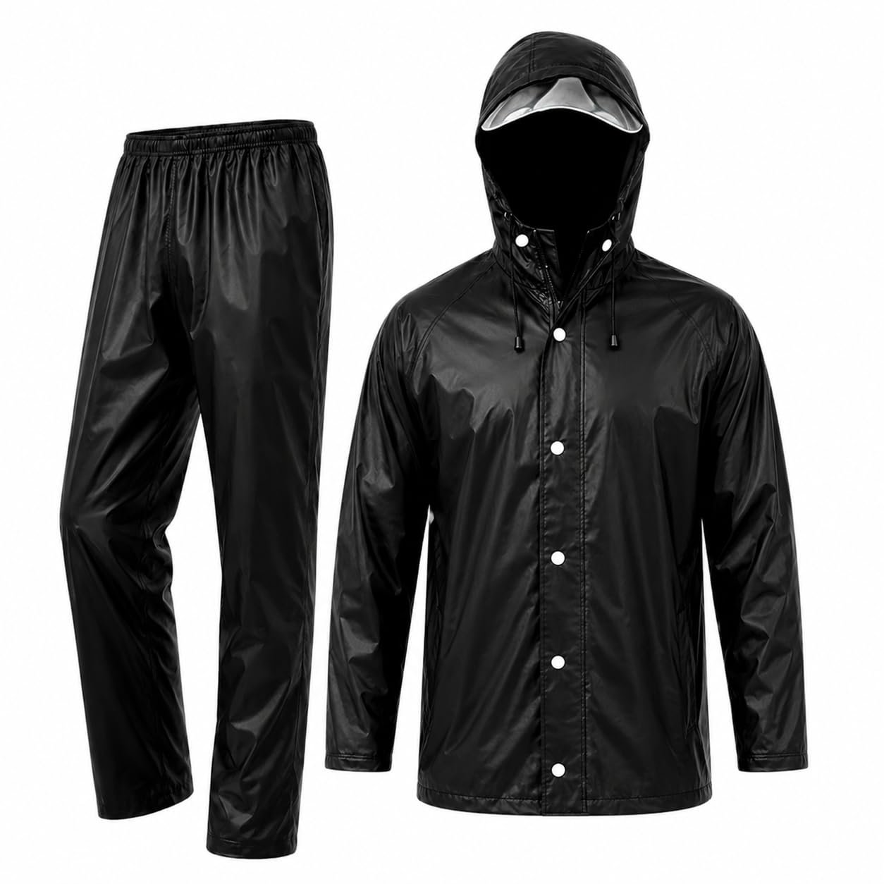 Nephar Unisex Waterproof Raincoat Suit with Hood & Pants | Full Body Rain Wear Set for Men & Women | Rainsuit for Bike Riding, Travel & Outdoor Work-picture-10