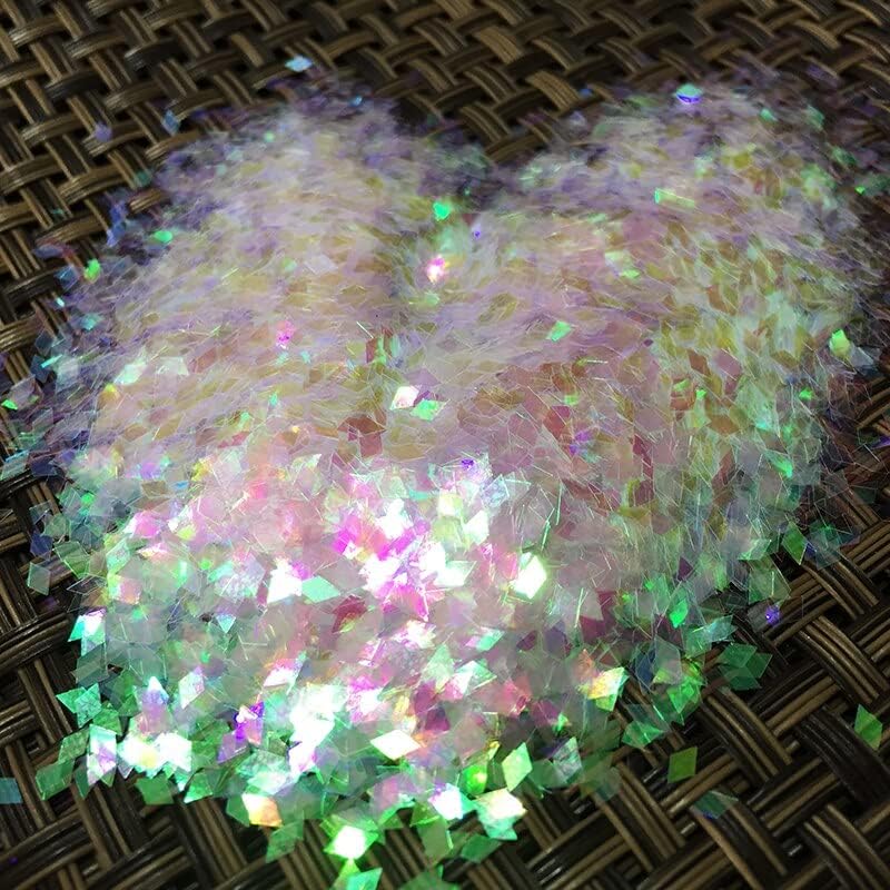 3D Nail Art DIY Decoration 2Mm Colorful Rainbow Rhombus Diamond Shape Paillette Nail Glitter Slice Spangles Nail Tools