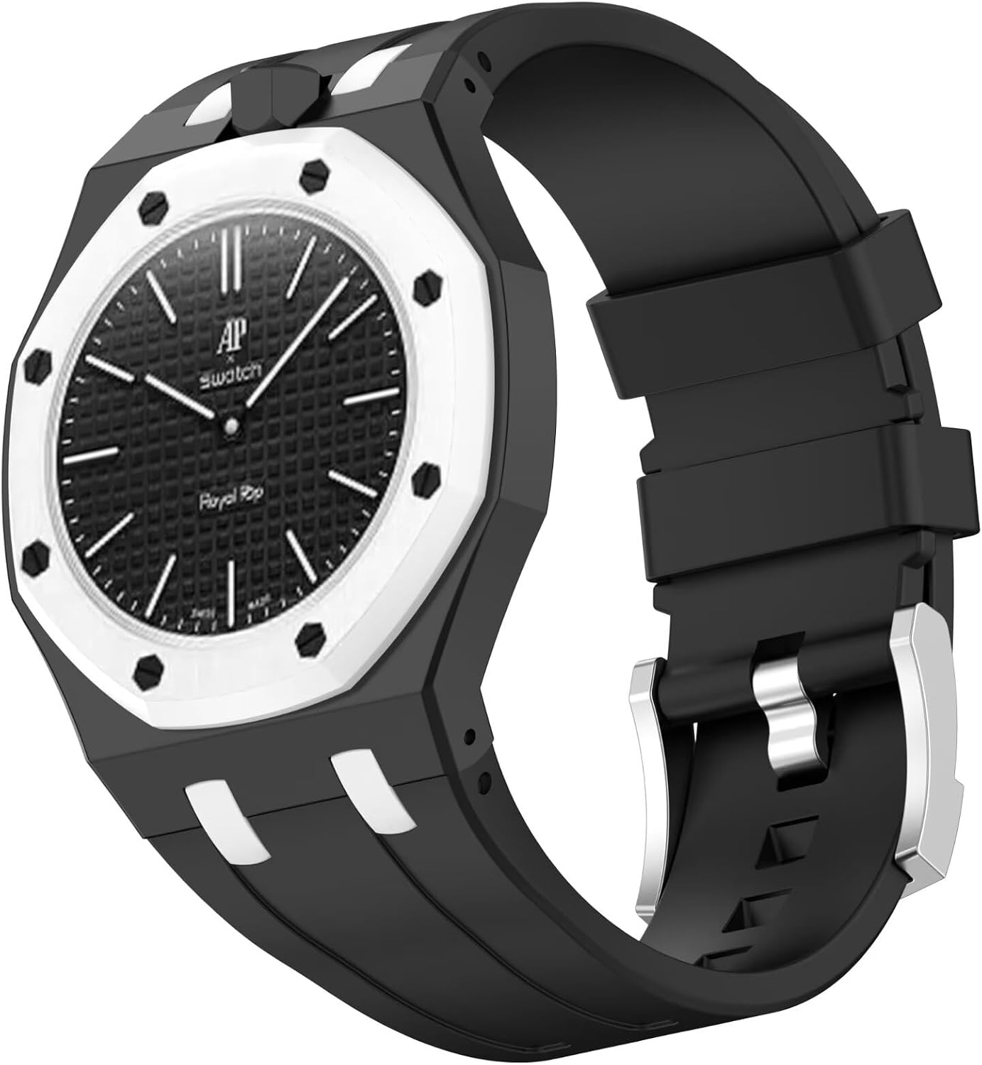FTRONGRT Pasek kompatybilny z Swatch Royal Pop, wygodna miękka silikonowa bransoletka zastępcza do zegarka.