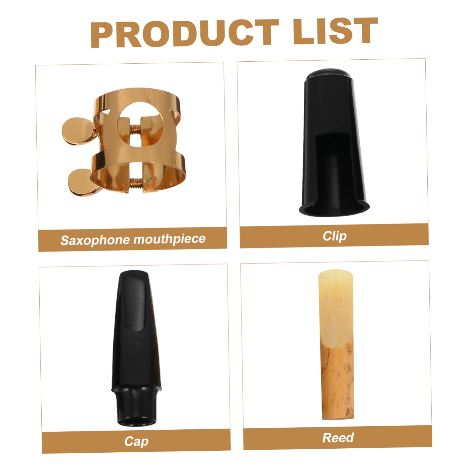 ifundom 4sets Professionale Per Sax Kit Completo Con Testa e Accessori Per Musicisti Per Studenti e Principianti Versatile e Facile Da Usare