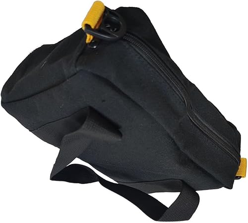 Miniatura 1 de Heavy Duty 12 Inch Black Canvas Tool Bag Wide Fabric Waterproof Storage for Mechanics Construction Workers