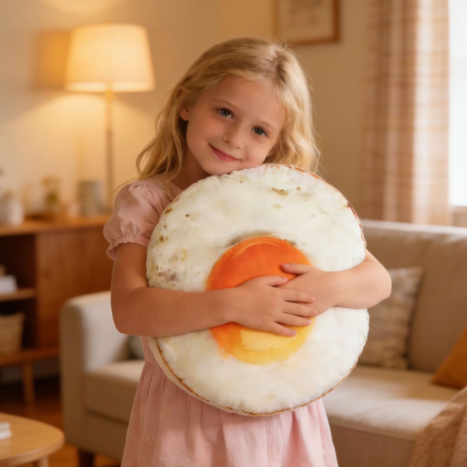 Peluche, Simpatico peluche a forma di uovo, cuscino imbottito realistico con