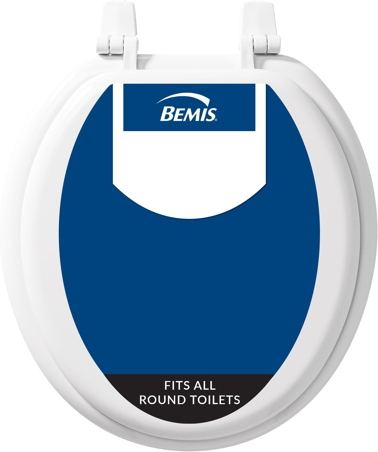 400TTA Economy Durable Wood Toilet Seat, Made in USA, Round, White