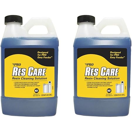 Pro Products ResCare RK03B All-Purpose Water Softener Cleaner Liquid Refill, 64 oz. Bottle, 2 Pack